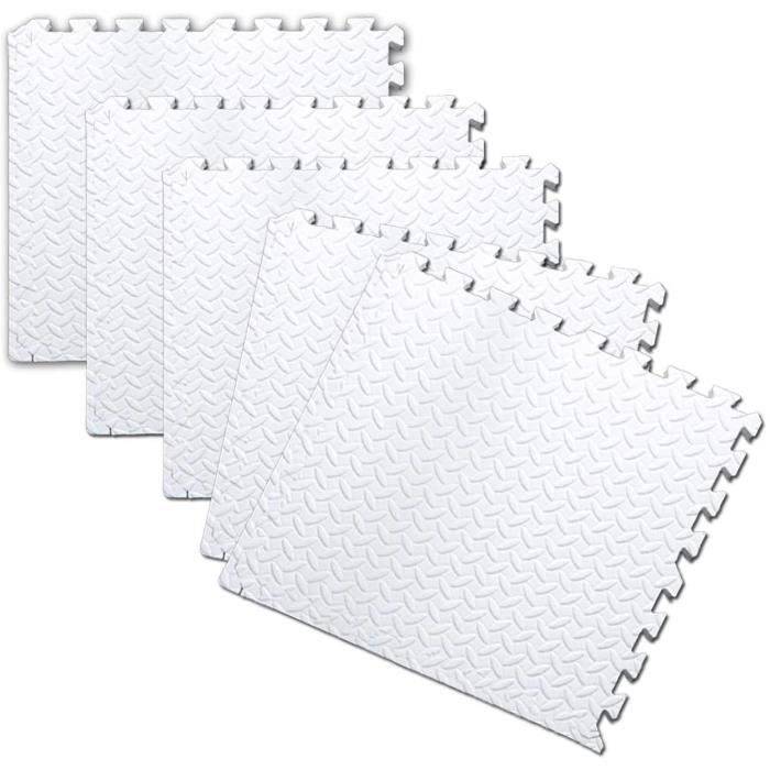 TONGQU Tapis Mousse Imbriqués EVA, Tapis Jeu Sol d'exercice, Protection Sol Adaptée À La Salle Sport, Aire 74