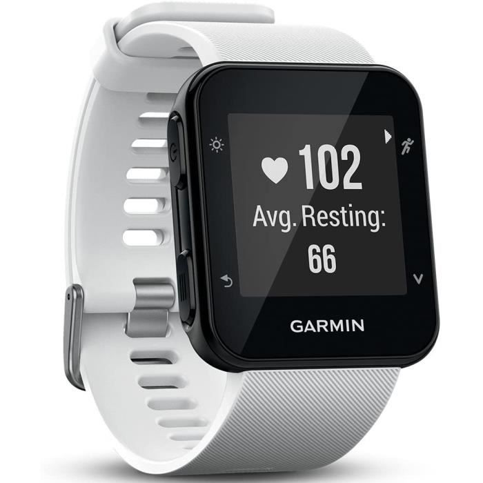 MONTRE CONNECTEE SPORT Garmin Forerunner 35 Montre GPS de Course agrave Pied Connecteacutee avec Cardio Poignet Blanc250