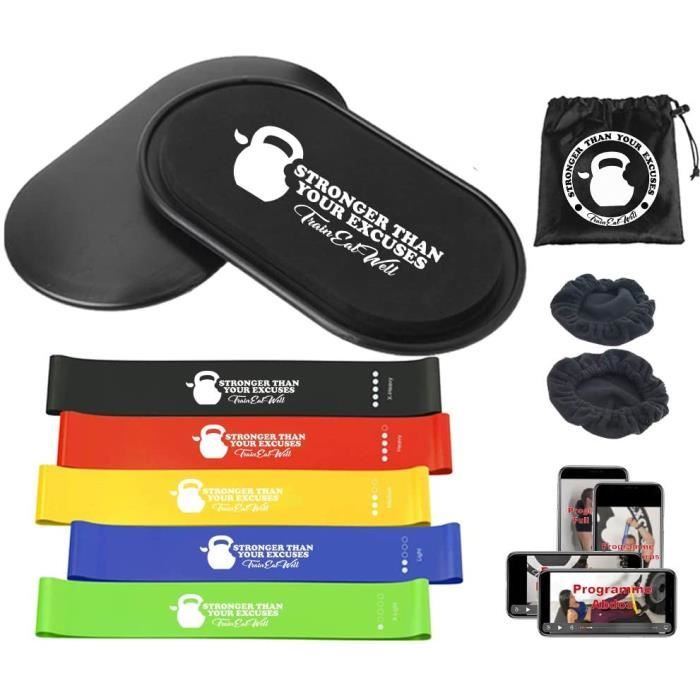 Bande de résistance élastique kit sport maison core sliders disque de glisse mini bande de resistance elastique fitness musculat68