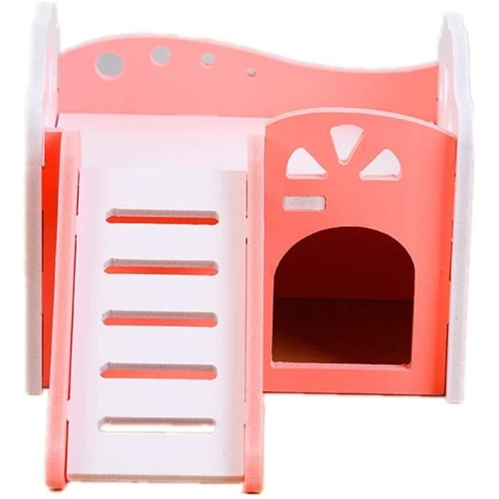 jieqing Hamster Maison Lapin Hamster Jouets Nain Hamster Cage Hamster Accessoires Hamster Pink295