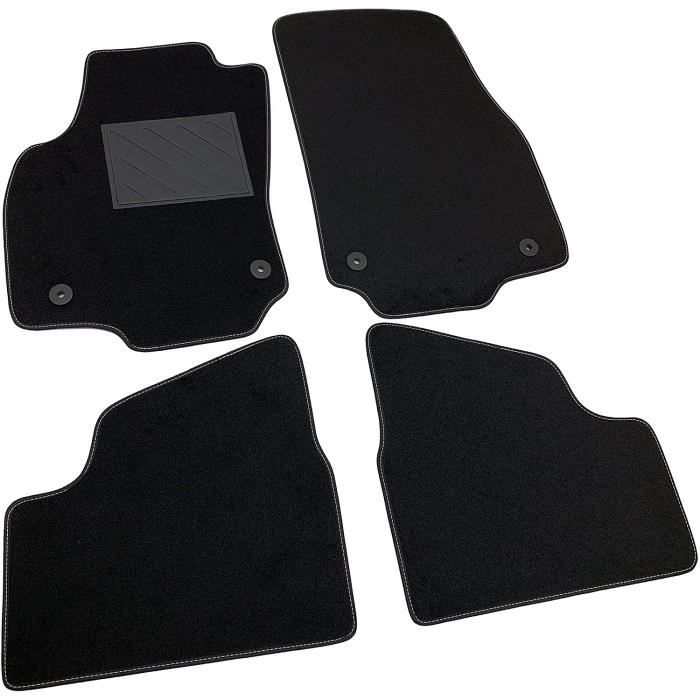 tapis de sol antidérapant pour opel astra h de 2004 à 2009 sur mesure avec talonnette en pvc fix