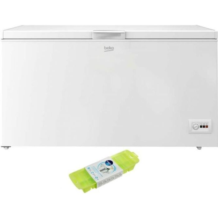 BEKO Congélateur coffre blanc 451L Autonomie 24h MinFrost 68 Blanc