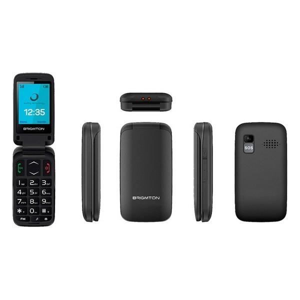 Téléphone Portable BRIGMTON BTM-5 2,4- TFT Bluetooth FM Noir