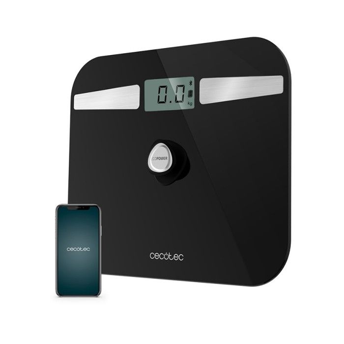 Cecotec Balance de salle de bain Surface Precision EcoPower 10200 Smart Healthy noir