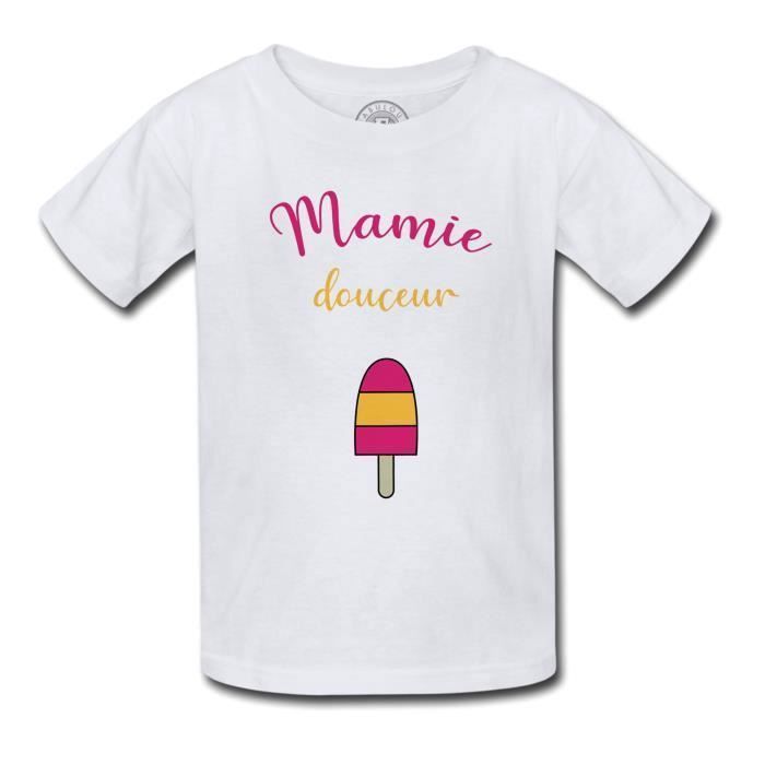 T-shirt Enfant Mamie Douceur Glace Grand Mere Tendresse