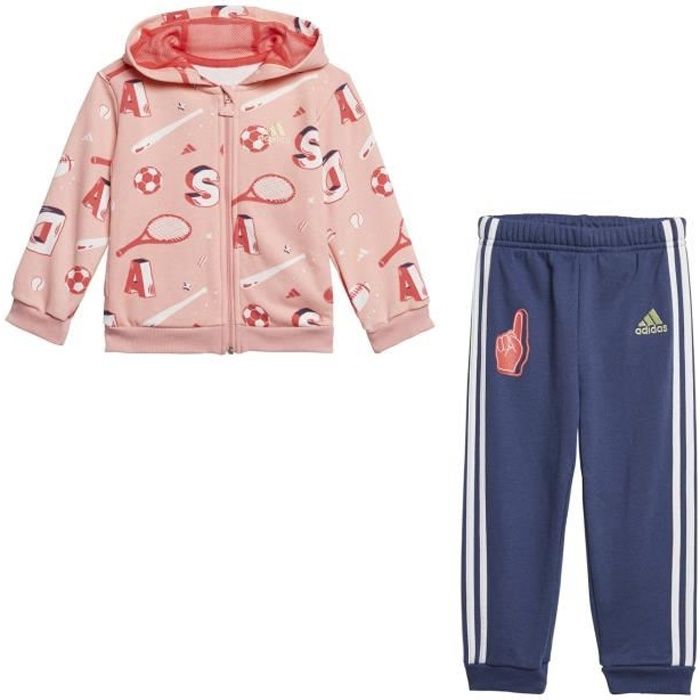 Survêtement Adidas Graphic rose / bleu bebe