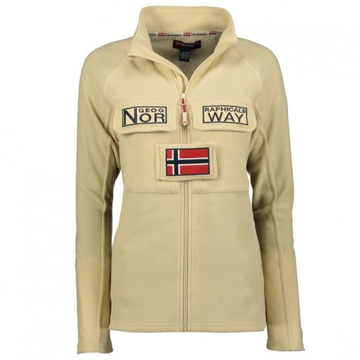 GEOGRAPHICAL NORWAY Polaire TANTOUNA Beige - Femme
