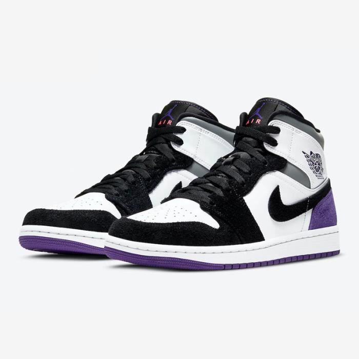 Basket Air Jordan 1 Mid 852542-105 Chaussure de Sport AJ 1 pour Homme Femme