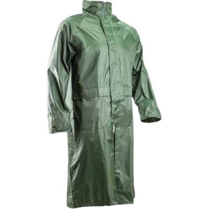 Manteau de pluie PVC vert - EUROPROTECTION