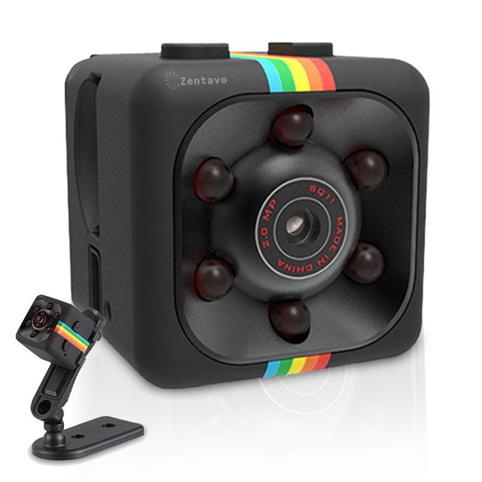 TD® Mini Caméra 1080P Portable HD Vision Nocturne et Détection de Mouvement Surveillance Sécurité Intérieure / Extérieure