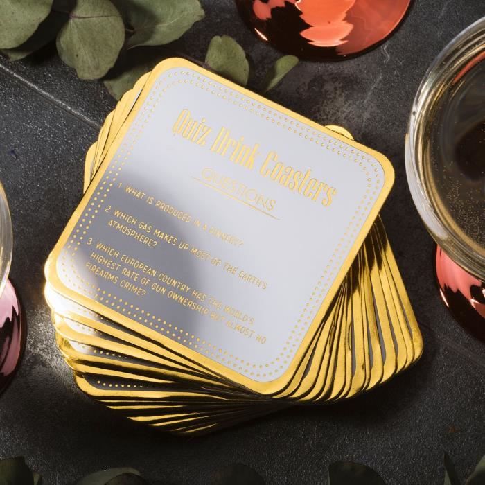 SOIREE Dessous de verre - Jeu à boire