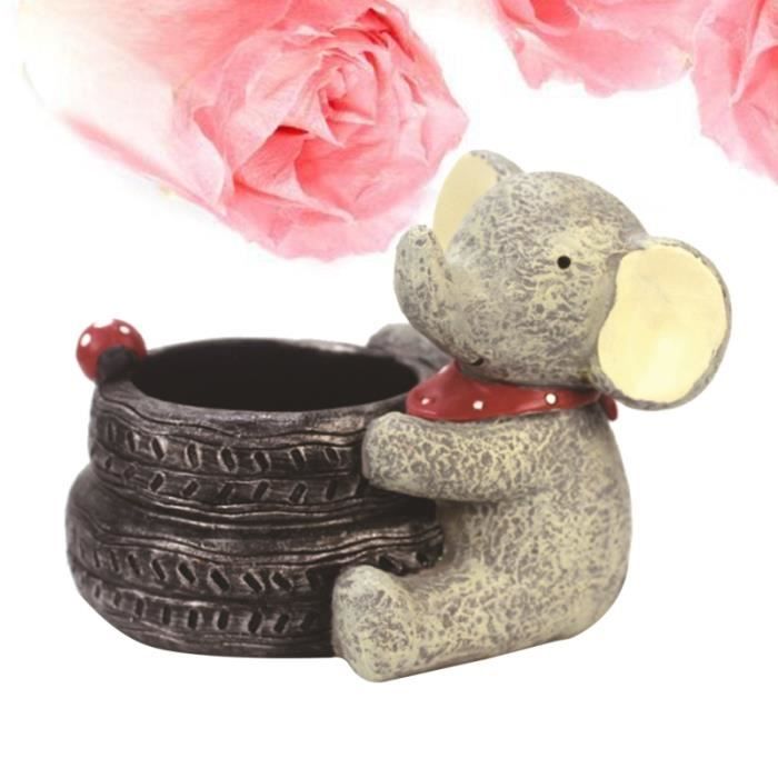 Dessin animé éléphant Pots de fleurs chambre d'enfants décor de bureau en pot de créatif décoration de JARDINIERE - BAC A FLEUR