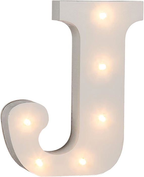 Lettre décorative lumineuse LED en bois - OUT OF THE BLUE - Lettre chiffre ou symbole - Bois - LED - Blanc Lettre décorative lumineuse LED en bois - OUT OF THE BLUE - Lettre chiffre ou symbole - Bois - LED - Blanc