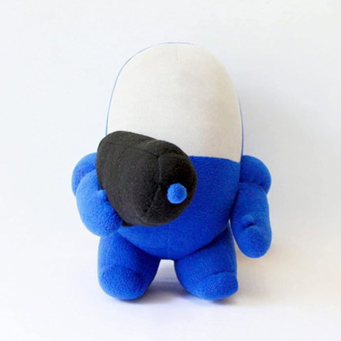 Peluche Chat Bleu 25cm - Jouet Doux, Fonction Maison Magique, Idéal Décoration Ou Cadeau Enfant Adulte