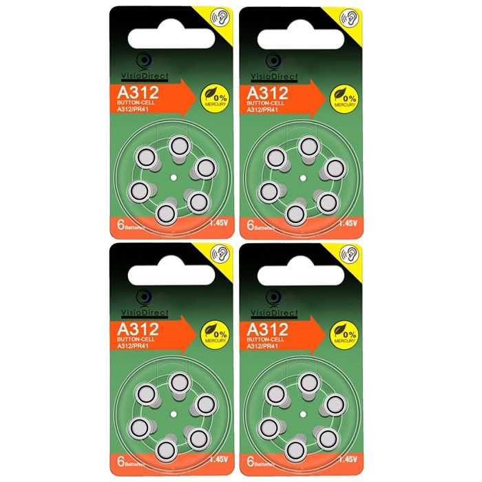 Lot De 6 Packs 6 Piles PR675 Zinc Air Pour Appareils Auditifs (PR44) - Bricolage