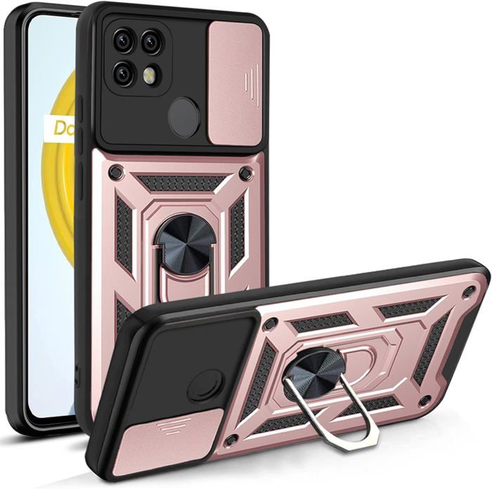 Coque Antichoc Realme C75 et C71 avec Protection Caméra Rose Gold - Français