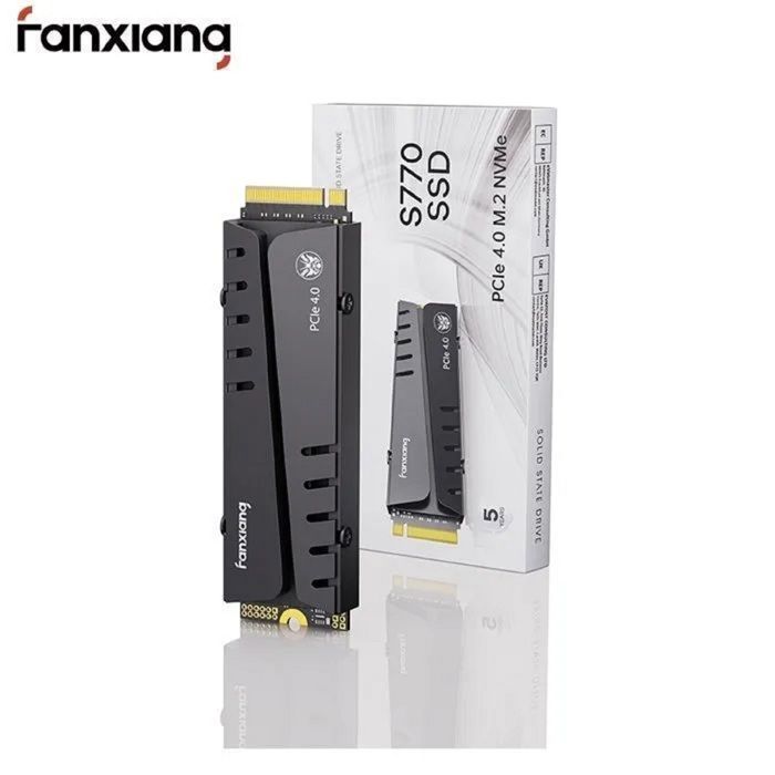 SSD Interne Fanxiang S770 1To NVMe M.2 2280 7400 Mo/s Avec Dissipateur Thermique Pour PS5