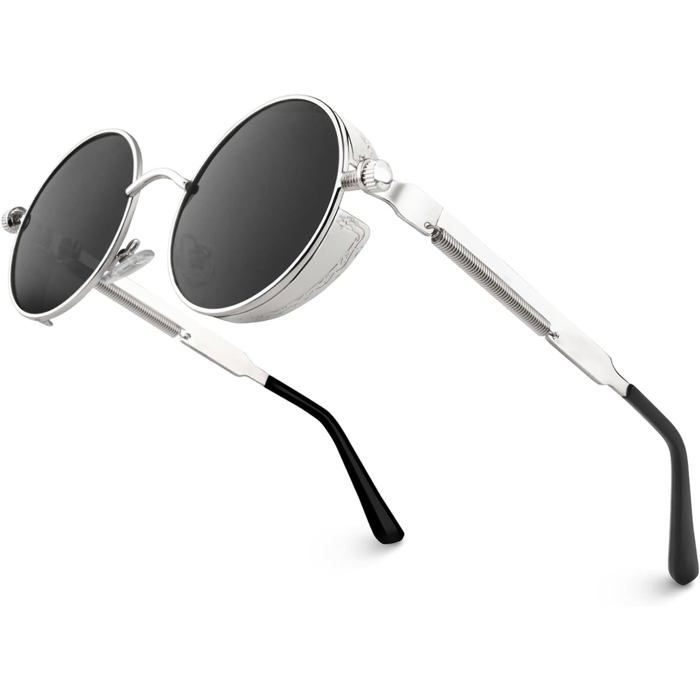 Lunettes de Soleil Homme Femme Ronde Polarisées Inspirées du Style