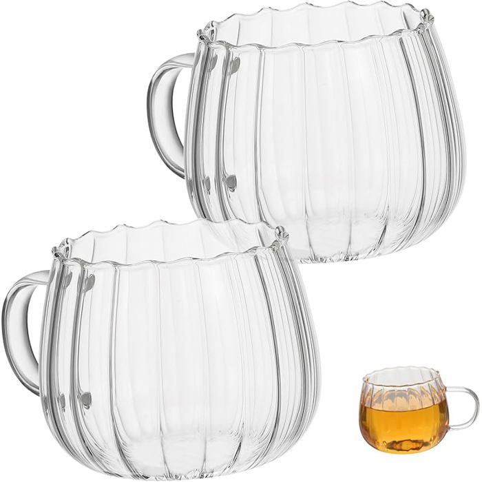 Lot de 2 tasses verre - Rose - Home All | H&M CA