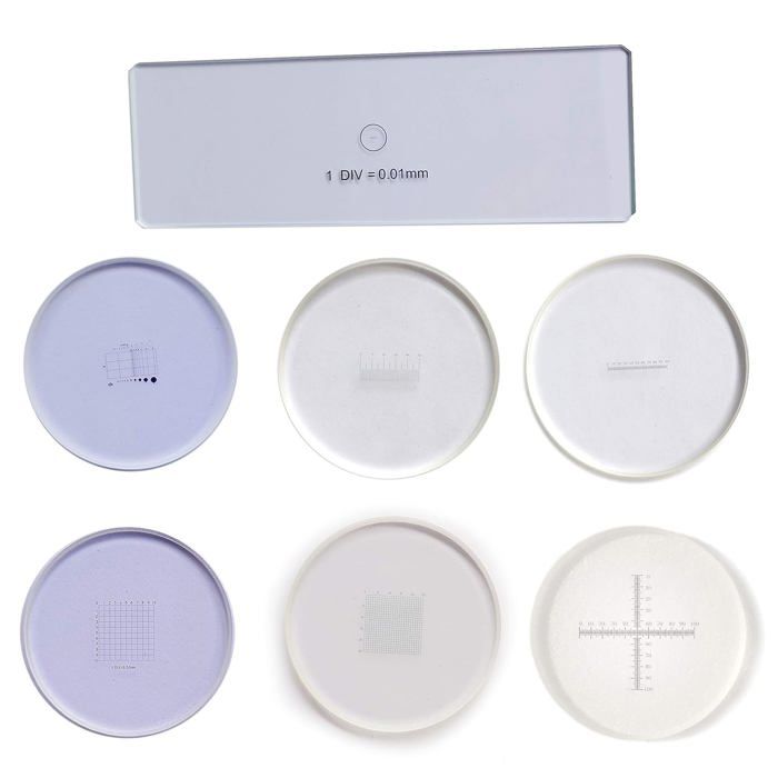 Micromètre Oculaire De Haute Précision 0,1 Mm Et Micromètre De Scène 0