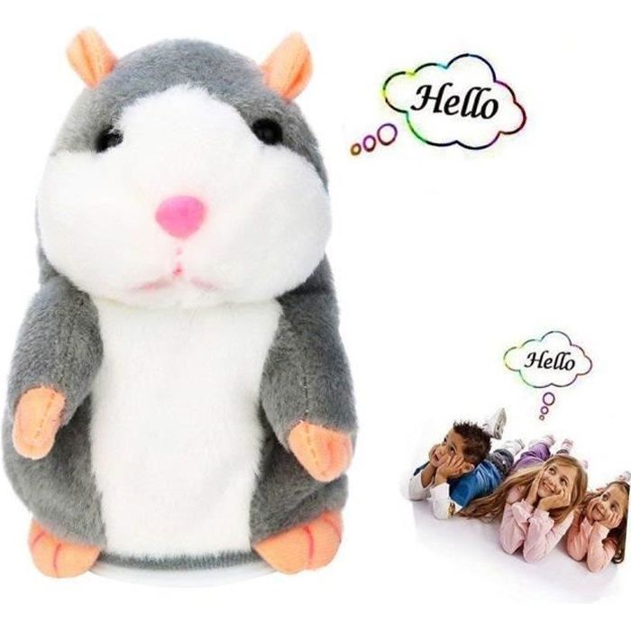 Hamster Enregistreur Voix Mignon Hamster Parlant Interactif, Jouet En Peluche Qui Répète Ce Que