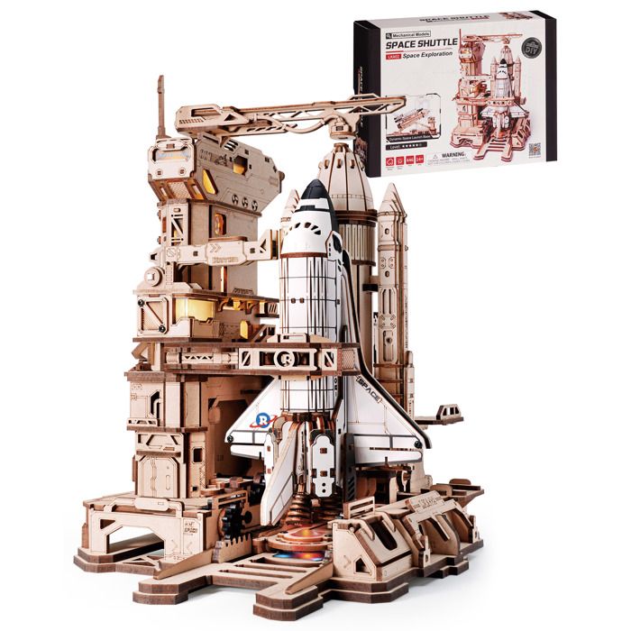 ROBOTIME 3D Puzzle Bois Kit de Construction de Maquette en Bois Méc