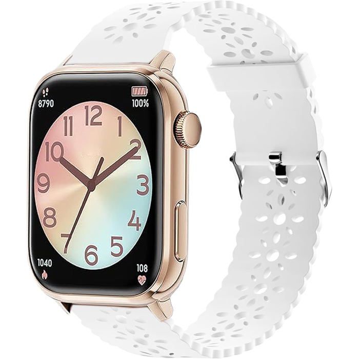 Bracelet en silicone pour smartwatch-KAL-2.0 196 Sport Souple Respirant Femme/Fille