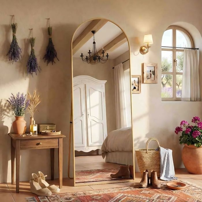 Miroir sur Pied Arqué 162x53 cm