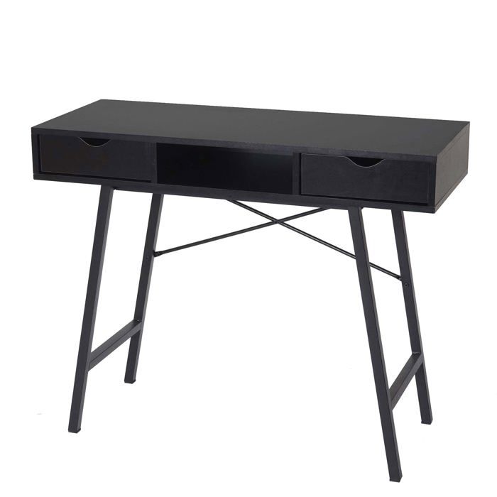 Table console - DÉCOSHOP26 - 04_0010866 - 100 x 40 x 80 cm - 2 tiroirs - Noir Table console - DÉCOSHOP26 - 04_0010866 - 100 x 40 x 80 cm - 2 tiroirs - Noir