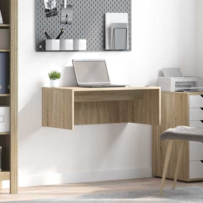 1pc Marron Armoire Bureau détude - Magnifique Bureau mural Chêne Sonoma 80x45x30cm - Bois dingénierie CL2698810