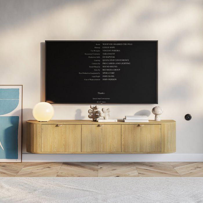 Meuble TV suspendu avec 3 abattants – CORU – 175 cm