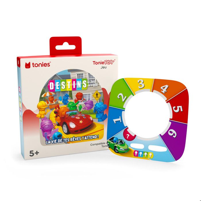 Jeu de société - TONIES - Destins : le jeu de la vie - Compatible Toniebox 2 - Tonieplay interactif - 5 ans+
