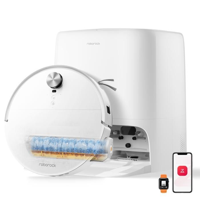 Aspirateur robot avec serpillière à rouleau Roborock Qrevo Edge 2 Flow - vue 1