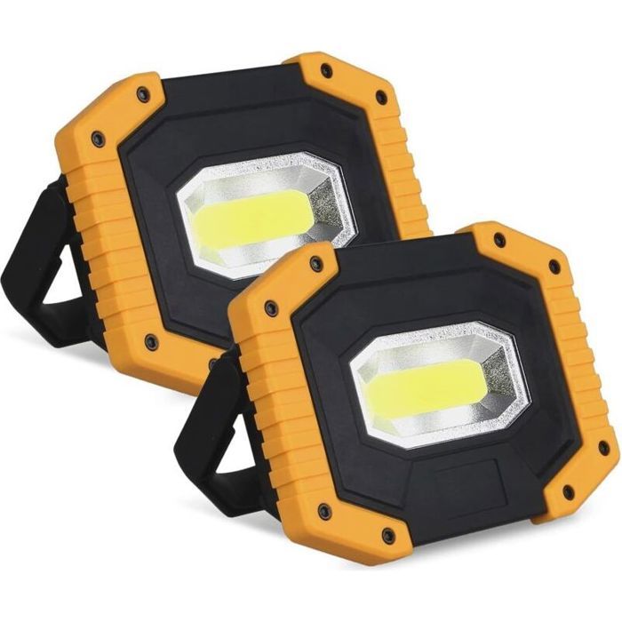 Projecteur LED Rechargeable - MAX® - Lampe Chantier Portable 30W 2000LM - Noir - 5200mAh USB 3 Modes Projecteur LED Rechargeable - MAX® - Lampe Chantier Portable 30W 2000LM - Noir - 5200mAh USB 3 Modes
