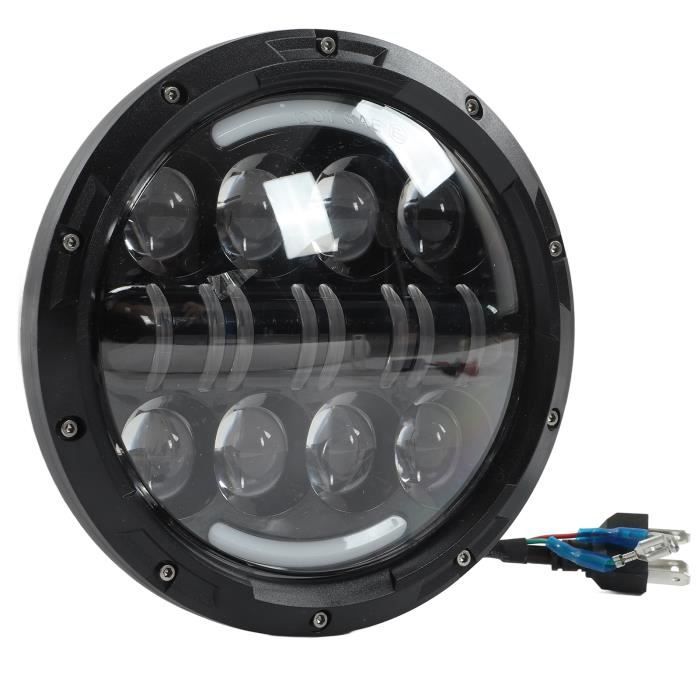 Borimend Phare LED Moto 5.75 Pouces 40W - Compatible Harley Iron 883, Street Rod, Softail