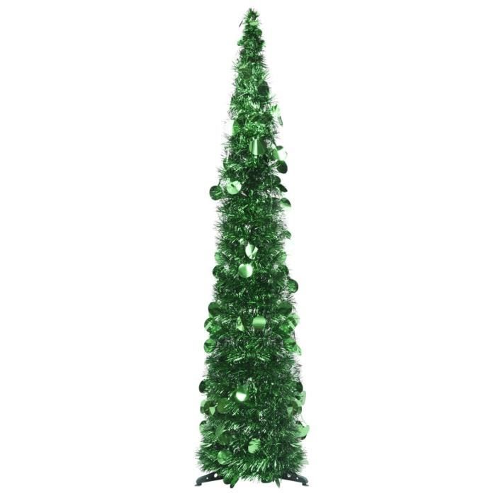 Sapin de Noël artificiel escamotable Vert 120 cm PET Cdiscount Maison