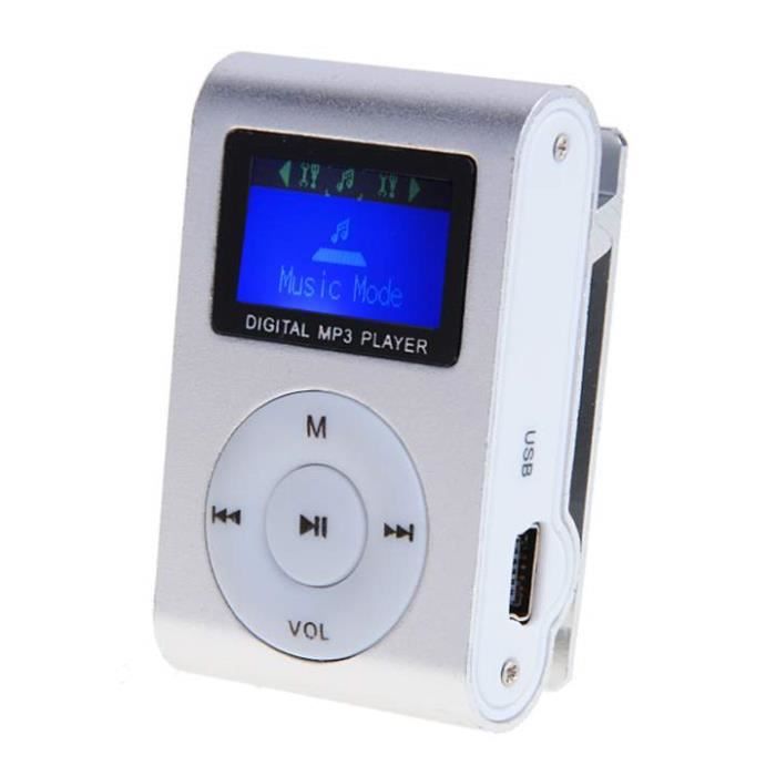 Mini lecteur Mp3 Homdox clip métal écran LCD + casque ecouteur+cable USB Cdiscount TV Son Photo