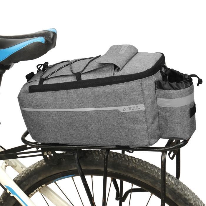 Sac De Selle Arrière Vélo 10L – Multifonction, étanche, Bandoulière – Noir – Neuf