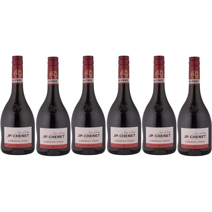 Vins Rouges - J.p. Chenet So Free Vin Rouge Sans Alcool Cabernet Syrah  Arômes Ajoutés Goût Authentique Origine : France (6 X 0.75 L) - La cave  Cdiscount