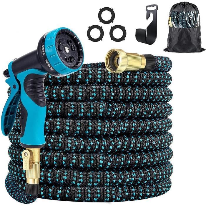 Tuyau Arrosage Spirale 7.5m/10m/20m, Tuyau D'arrosage Extensible Avec 7