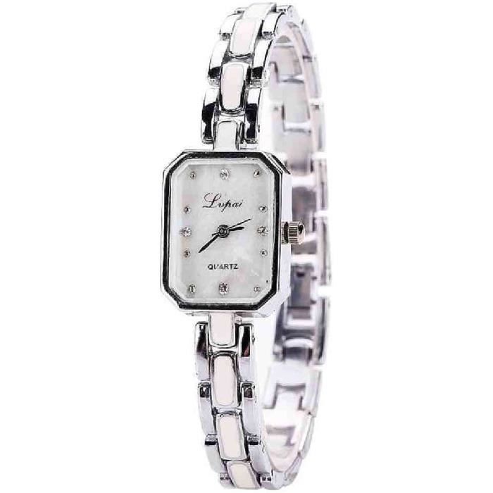 Montre Femme Bracelet Serpent Diamants - Mouvement Quartz Japonais - Plaqué Or 18K - Étanche 30 M - Style Rétro