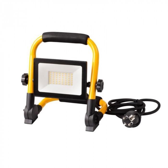 projecteur de chantier led - eco light - 50w - jaune - ip65 - 4000k - 4500lm