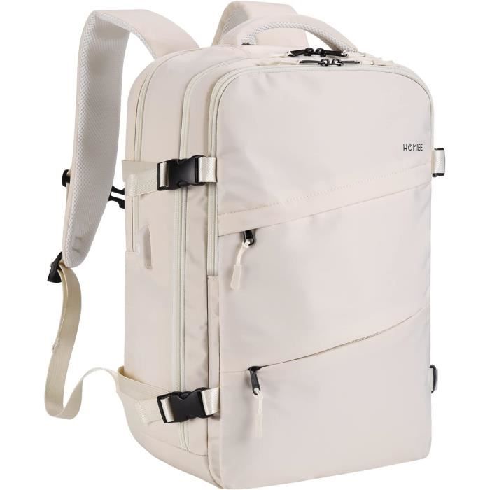 Sac À Dos De Voyage 40L, Sac À Dos Cabine Imperméable Pour 15,6 Ordinateur  Portable, Sac A Dos Voyage Avion Antivol Avec Po[u752] - Cdiscount  Bagagerie - Maroquinerie