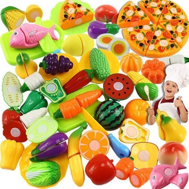Fruits Légumes Jouets en Bois de Coupe pour Enfants Accessoire Cuis