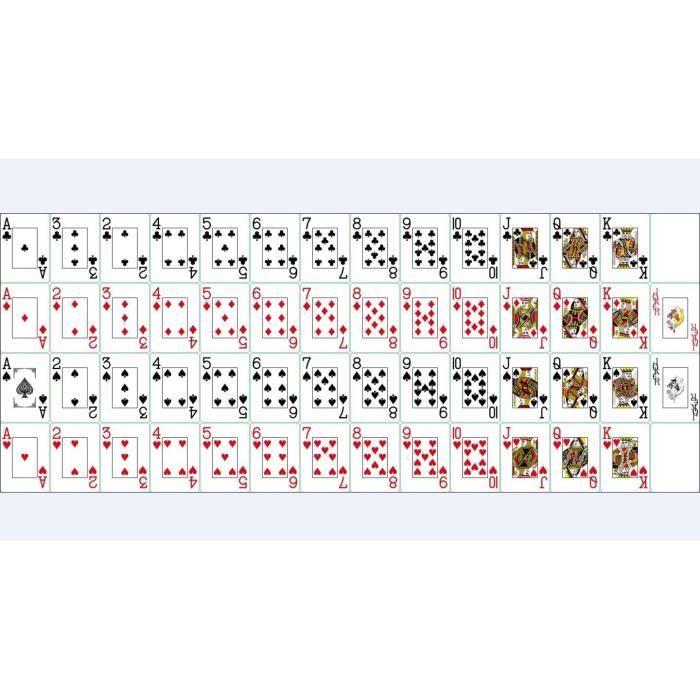 Najayco – Lot De 2 Jeux De Cartes Rouge Et Bleu – 56 Cartes Avec Jokers – Taille Standard 55x84 Mm – Idéal Pour Poker Et Famille