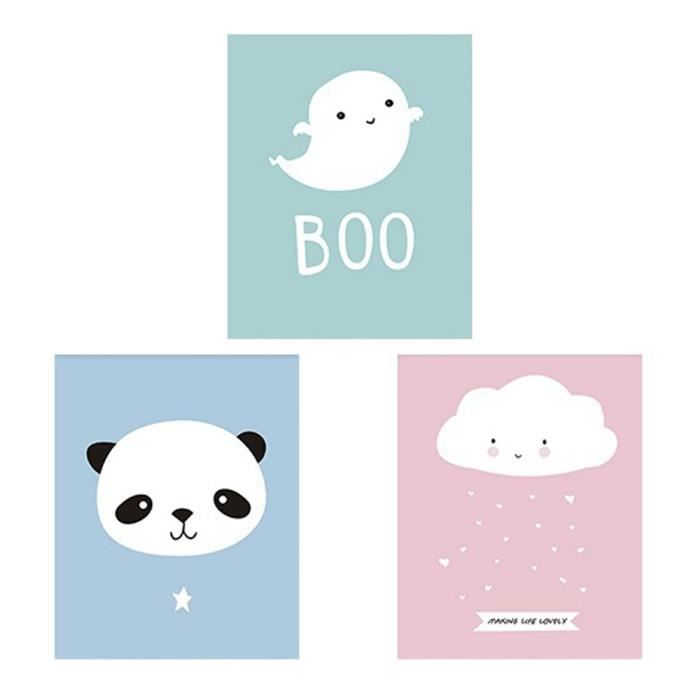 Taille M 20x25cm Lot De 3 Pieces Peinture En Toile Sans Cadre Cartoon Panda Nuage Decor Murale Ornement De Chambre Enfant Achat Vente Tableau Toile Soldes Des Le 15 Juillet Cdiscount