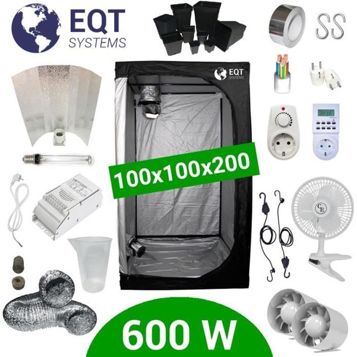 Pack Tente 600W 100x100 - ETI + Supacrop