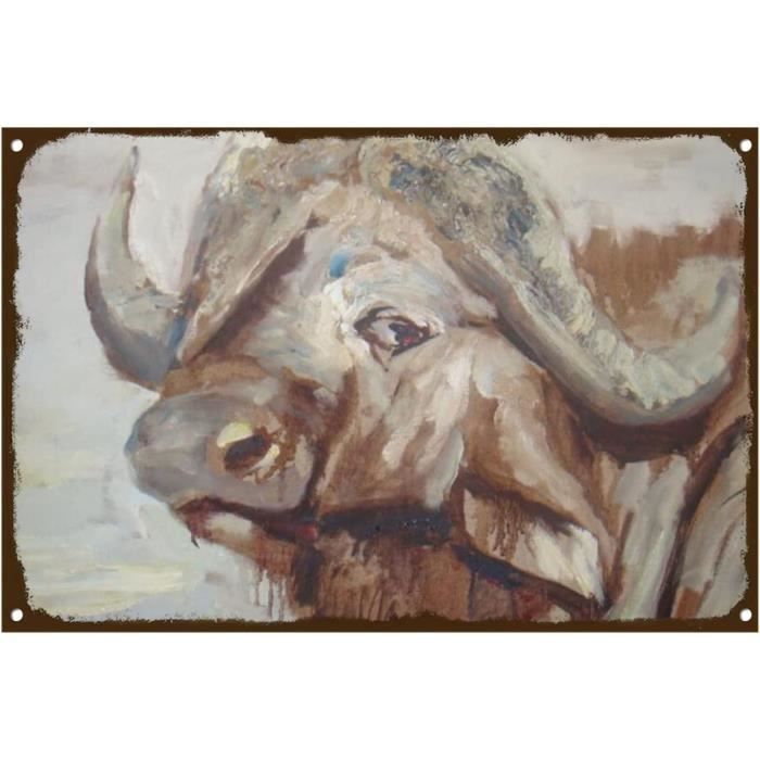 Tableau Peinture à L'huile « Vache Mignonne » Sur Toile Encadrée - Décoration Murale Ranch, Animaux De Ferme