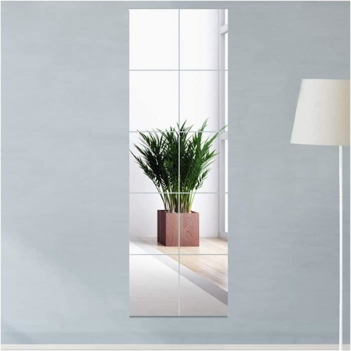 8 Pièces Autocollant Miroir Acrylique AdhéSif, 10x15cm Décoration