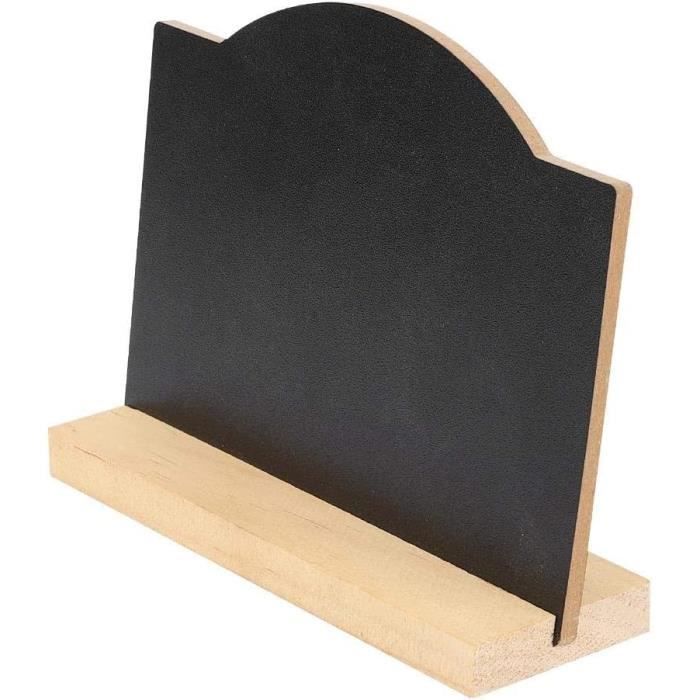 Enseigne Tableau Noir 2 Tableaux Noirs A4 Sur Support Bois - Ardoise Acrylique Double Face - Pour Restaurant, Mariage Ou Décoration - Craie Classique Ou Liquide Tableau Noir A4 Support Bois